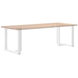  Noge za jedilno mizo v obliki črke T, 2 kosa, bele barve, 70x35x(72-73) cm, jeklo, (22123864) | Shoptok.si