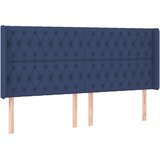 Maison Chic vzglavna omarica - nočna omarica - posteljna omarica z ušesi modro 203x16x118/128 cm blago, (21712532) | Shoptok.si