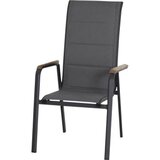 Siena Garden Tesoro N40080 vrtna stolica aluminij, tikovina antracitna (matirana) boja, siva, prirodna | Eponuda.ba