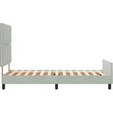  Krevet s opruga kutije Svjetlosiva 100 x 200 cm Baršun | shoptok.hr