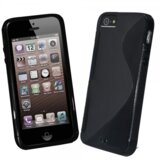  S silikonski ovitek Apple iPhone 5, 5S črn Cene