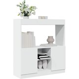 Furnova Visoka omara bela 92x33x100 cm inženirski les, (21954815) Cene