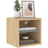 vidaXL Zidni TV ormarići LED 2 kom boja hrasta sonome 30x28 5x30 cm | shoptok.hr