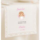  KRSTNI PRTIČEK z angelčkom v roza barvi KRSPRT 15 | Shoptok.si