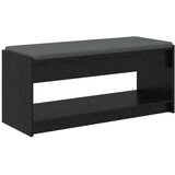  Haldna klop z blazino s polico Črna Orehovina 103 x 38 x 45 cm, (5000155686) Slike