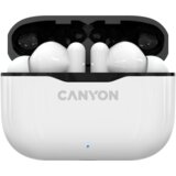 Canyon TWS-3 Bluetooth headset, with microphone, BT V5.0, Bluetrum AB5376A2, battery EarBud 40mAh*2+Charging Case 300mAh, cable length 0.3m, 62*22*46mm, 0.046kg, White | Eponuda.ba