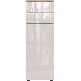 Germania Kremno bela visoka/ozka kopalniška omarica v sijajnem dekorju 39x112 cm Tavira – Cene