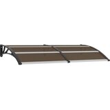 Nadstrešnica za vrata crna 200 x 100 cm PC | shoptok.hr