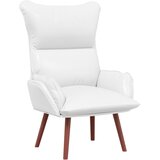 vidaXL Relaxacijski stol bela umetna usnja | Shoptok.si