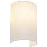 QAZQA Moderna stenska svetilka bela - Simple Drum Jute | Shoptok.si