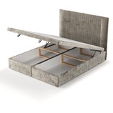 Maison de Rêve Bež oblazinjena zakonska postelja s prostorom za shranjevanje 180x200 cm Mavel – | Shoptok.si
