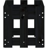  Vrtna sadilica s izgledom ograde crna 60x30x30 cm od borovine | shoptok.hr