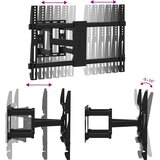  Zidni nosač za zaslon od 37-80 inča maks. VESA 600x400 mm 40 kg | shoptok.hr