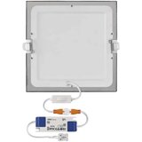  led ugradno svetlo nexxo LED/18W/230V 3000/3500/4000K, srebrno, 22,5x22,5 cm | Eponuda.com