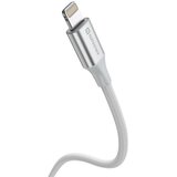Swissten kabel USB/Lightning TEXTILE II, 3A, 480 Mb/s, 1,5m bijelo-srebrni | shoptok.hr
