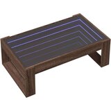 vidaXL Stolić s beskonačnim LED svjetlima boja hrasta 90x53x30 cm | shoptok.hr