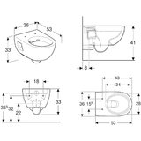 Geberit viseča brezrobna Wc školjka Selnova, 501.545.01.1 | Shoptok.si