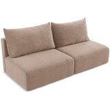 Makamii Svetlo rjava raztegljiva/s prostorom za shranjevanje sedežna garnitura 216 cm Kalena – | Shoptok.si
