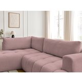 Bobochic Paris Ružičasta sklopiva/s prostorom za odlaganje kutna garnitura (s lijevim kutom/u obliku slova L) Fuji – | shoptok.hr