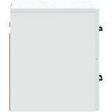  Stenski nočni omarici s predalom 2 pcs Bela 34,5 x 33 x 40 cm, (5000209711) | Shoptok.si