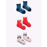 Yoclub čarape za dečake Cotton Anti Slip ABS Patterns Colours 3-pack SKA-0109C-AA3A-003 Cene'.'