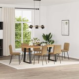 vidaXL jedilni stoli 6 kosov rjav žamet, (21822221) | Shoptok.si