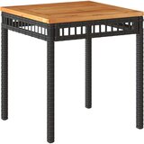  3-dijelni bistro set od poliratana i bagremovog drva crni | shoptok.hr