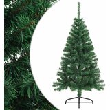  Umjetna polovica božićnog drvca sa stalkom zelena 150 cm PVC | shoptok.hr