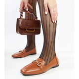 Gemre Brown Loafers with Buckle Areebah | Shoptok.si