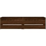  Okvir kreveta s ladicama boja smeđeg hrasta 90 x 190 cm | shoptok.hr
