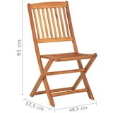  4-dijelni bistro set od masivnog bagremovog drva | shoptok.hr