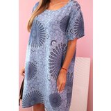 Kesi Włoski Women's cotton dress with oriental pattern denim | ePonuda.com