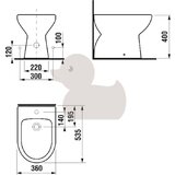 Jika H8323810003041 Lyra Plus stoječi bide | Shoptok.si