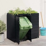  Skladištenje kanti za 2 kante Crna 136 x 77,5 x 121,5 cm | Eponuda.ba