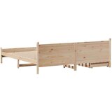 vidaXL Okvir kreveta bez madraca 200 x 200 cm od masivne borovine | shoptok.hr