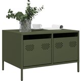Maison Chic TV omarica - TV enota - Televizijska omarica olivno zelena 68x50x43,5 cm hladno valjano jeklo, (21699296) | Shoptok.si