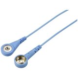 TRU COMPONENTS TC-12358912 ESD kabel za uzemljenje svijetloplava 1.80 m pritisni gumb 4 mm, pritisni gumb 10 mm | Eponuda.ba