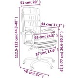  Uredski naslonjač od umjetne kože sivi | shoptok.hr