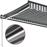 Tenda na ručno uvlačenje s LED antracit i bijela 600 x 350 cm | Eponuda.com