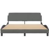  Okvir za krevet Dover tamnosivi 152x203 cm od tkanine | shoptok.hr