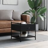  Stolić za kavu crni 50 x 50 x 50 cm od konstruiranog drva | shoptok.hr