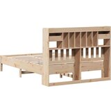 vidaXL Knjižna postelja brez vzmetnice 160x200 cm trdna borovina | Shoptok.si