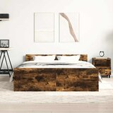  Okvir kreveta s uzglavljem i podnožjem boja hrasta 120x200 cm | Eponuda.com
