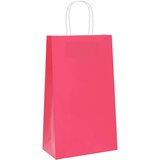  Papirnate vrećice 250 kom s ručkama ružičaste 21x11x36 cm | shoptok.hr