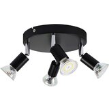 Nettlife 4 črne vrtljive stropne svetilke GU10 kovinske moderne svetilke za dnevno sobo, kuhinjo, hodnik in jedilnico, (22116704) | Shoptok.si