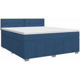  Boxspring krevet s madracem Plava 140 x 200 cm Tkanina | shoptok.hr