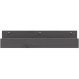  Zidne police 2 kom sive 50 x 12 x 9 cm od masivne borovine | shoptok.hr