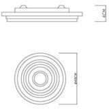 Globo STROPNA LED-SVETILKA 50/7 cm | Shoptok.si