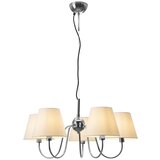  ByRydens 4202720-6510 - Visilica na sajli LYNF 5xE14/8W/230V hrom/bela | Eponuda.com