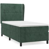  The Living Store Box spring postelja z vzmetnico temno zelena 80x200 cm žamet - Box Spring Postelja, (21489292) | Shoptok.si